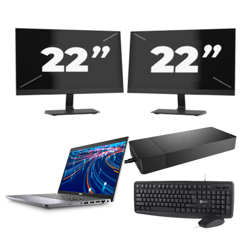 Dell Latitude 5420 - Intel Core i7-11e Generatie - 14 inch - 16GB RAM - 512GB SSD - Windows 11 + 2x 22 inch Monitor Tweedehands