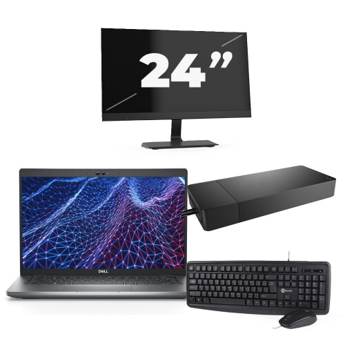 Dell Latitude 5430 - Intel Core i3-12e Generatie - 14 inch - 8GB RAM - 256GB SSD - Windows 11 Home + 1x 24 inch Monitor Tweedehands