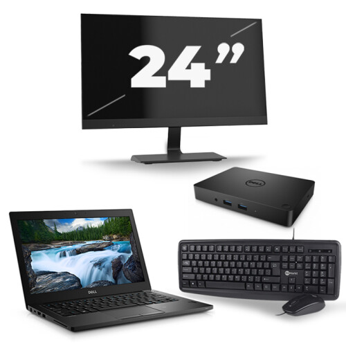 Dell Latitude 5490 - Intel Core i5-7e Generatie - 14 inch - 8GB RAM - 256GB SSD - Windows 11 + 1x 24 inch Monitor Tweedehands