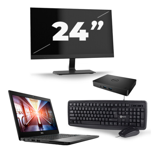 Dell Latitude 7290 - Intel Core i5-8e Generatie - 12 inch - 16GB RAM - 256GB SSD - Windows 11 + 1x 24 inch Monitor Tweedehands