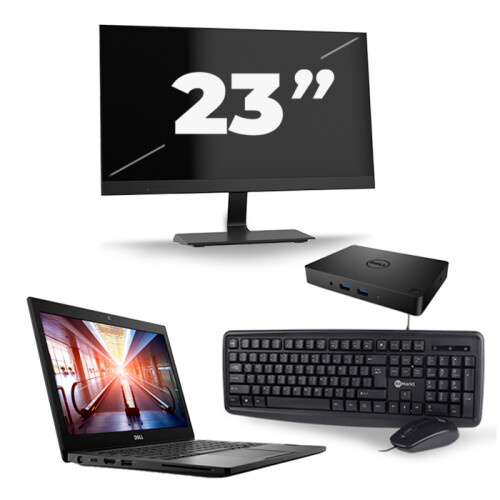 Dell Latitude 7290 - Intel Core i5-8e Generatie - 12 inch - 16GB RAM - 256GB SSD - Windows 11 + 1x 23 inch Monitor Tweedehands