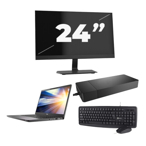 Dell Latitude 7300 - Intel Core i7-8e Generatie - 13 inch - 8GB RAM - 256GB SSD - Windows 11 + 1x 24 inch Monitor Tweedehands