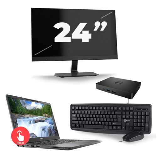 Dell Latitude 7300 - Intel Core i7-8e Generatie - 13 inch - Touch - 16GB RAM - 256GB SSD - Windows 11 + 1x 24 inch Monitor Tweedehands