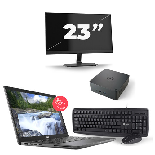Dell Latitude 7310 - Intel Core i5-10e Generatie - 13 inch - Touch - 16GB RAM - 256GB SSD - Windows 11 Home + 1x 23 inch Monitor Tweedehands