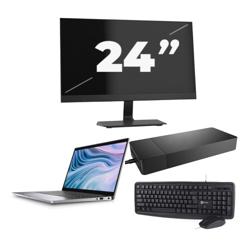 Dell Latitude 7310 - Intel Core i7-10e Generatie - 13 inch - 16GB RAM - 256GB SSD - Windows 11 Home + 1x 24 inch Monitor Tweedehands
