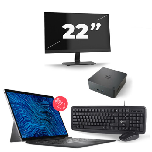 Dell Latitude 7320 - Intel Core i5-11e Generatie - 13 inch - 16GB RAM - 256GB SSD - Windows 11 Home + 1x 22 inch Monitor Tweedehands