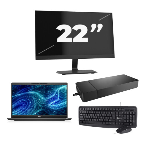 Dell Latitude 7320 - Intel Core i7-11e Generatie - 13 inch - Touch - 16GB RAM - 256GB SSD - Windows 11 Home + 1x 22 inch Monitor Tweedehands