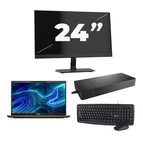 Dell Latitude 7320 - Intel Core i7-11e Generatie - 13 inch - Touch - 16GB RAM - 256GB SSD - Windows 11 Home + 1x 24 inch Monitor Tweedehands