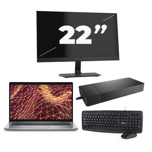 Dell Latitude 7330 - Intel Core i5-12e Generatie - 13 inch - Touch - 16GB RAM - 256GB SSD - Windows 11 Home + 1x 22 inch Monitor Tweedehands