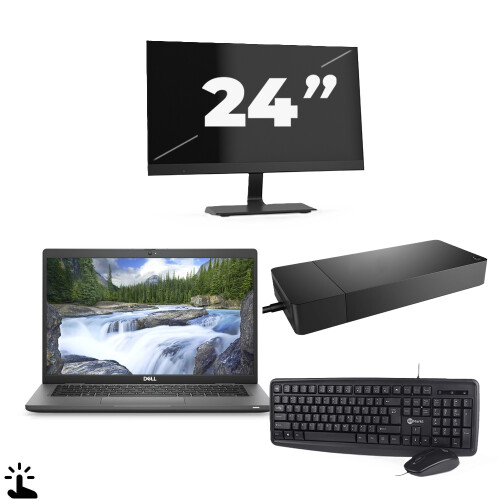 Dell Latitude 7330 - Intel Core i5-12e Generatie - 13 inch - Touch - 16GB RAM - 256GB SSD - Windows 11 Home + 1x 24 inch Monitor Tweedehands