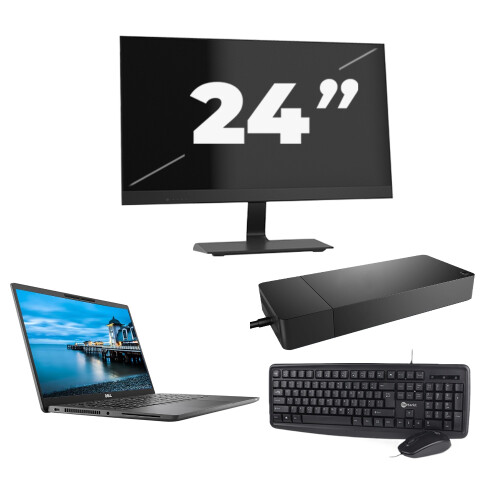 Dell Latitude 7420 - Intel Core i5-11e Generatie - 14 inch - 16GB RAM - 256GB SSD - Windows 11 Home + 1x 24 inch Monitor Tweedehands