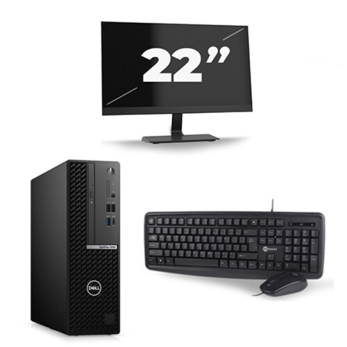 Dell Optiplex 5050 Micro Tower - Intel Core i7-6e Generatie - 16GB RAM - 256GB SSD - Windows 11 + 1x 22 inch Monitor Tweedehands