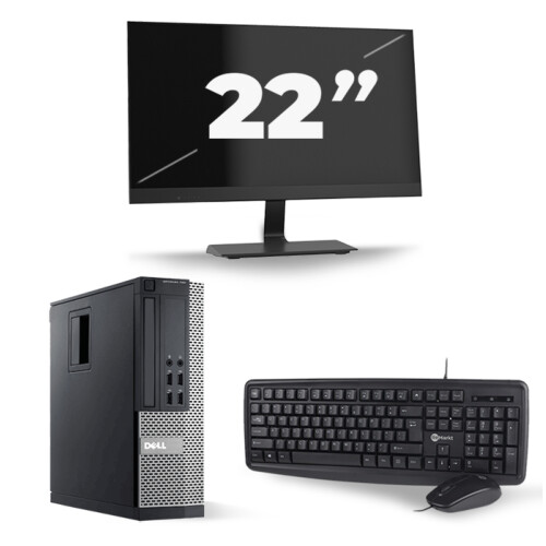 Dell Optiplex 790 SFF - Intel Core i7-2e Generatie - 16GB RAM - 256GB SSD - Windows 10 + 1x 22 inch Monitor Tweedehands