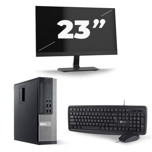 Dell Optiplex 790 SFF - Intel Core i7-2e Generatie - 16GB RAM - 256GB SSD - Windows 10 + 1x 23 inch Monitor Tweedehands