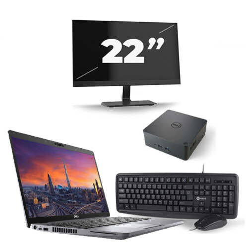 Dell Precision 3550 - Intel Core i7-10e Generatie - 15 inch - 8GB RAM - 256GB SSD - Windows 11 + 1x 22 inch Monitor Tweedehands