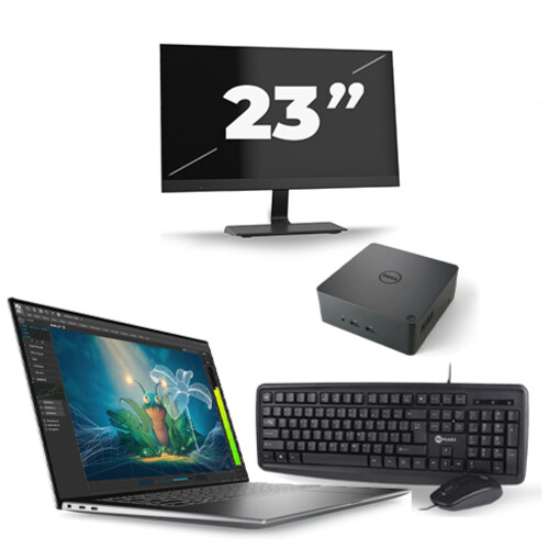 Dell Precision 5570 - Intel Core i7-12e Generatie - 15 inch - 16GB RAM - 256GB SSD - Windows 11 Home + 1x 23 inch Monitor Tweedehands