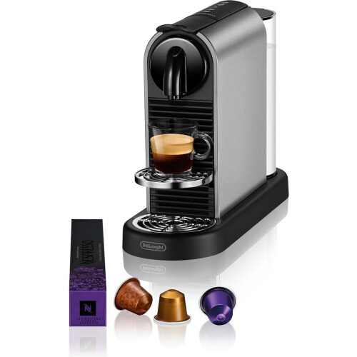 De’Longhi Nespresso CitiZ Platinum - Cup- / Padmachine - 18 bar - 1L - Titan