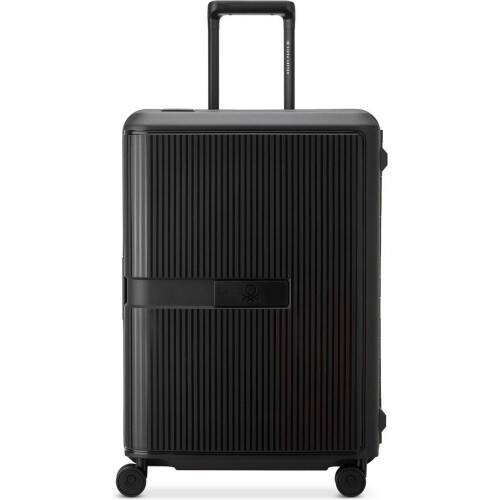 Delsey Paris x United Colors Of Benetton - Color Block - Harde Koffer 66 cm - Zwart