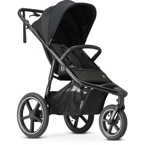 Deryan Luxe Bolt - Hardloop kinderwagen - Jogging buggy - Muggennet en pomp - Zwart