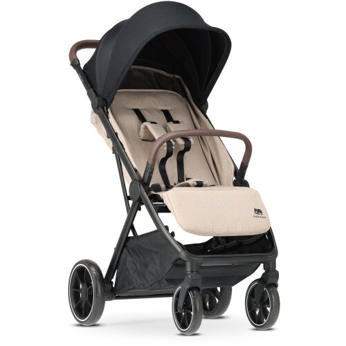Deryan Rolo XL - Luxe Lichtgewicht Buggy - Veiligheidsharnas - Nougat