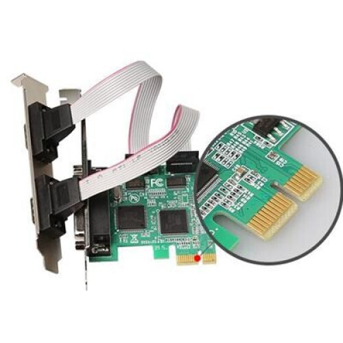 DIEWU PCI-E Serieel/Parallel Controller Kaart met Low Profile bracket
