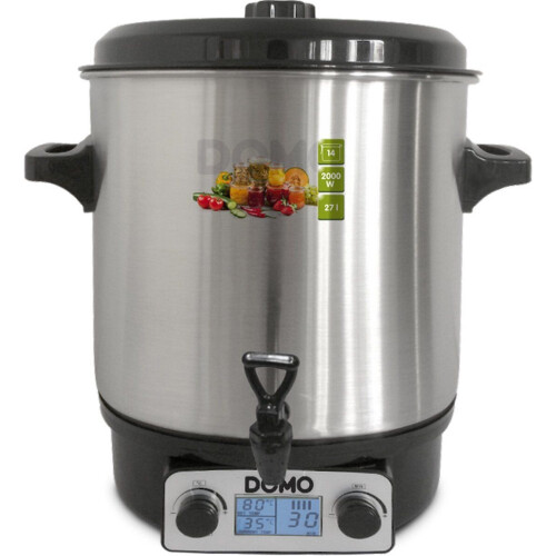 DOMO DO42325PC - Inmaakketel digitaal - 2000 W 27 liter - RVS Tweedehands