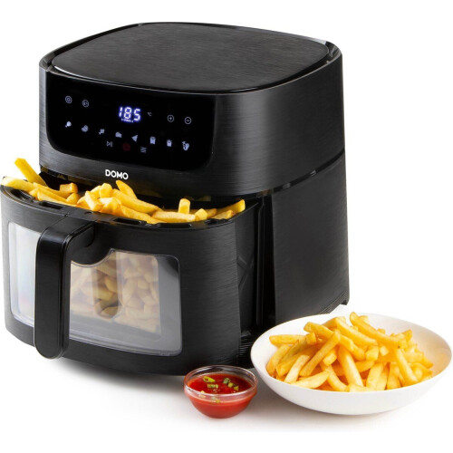 DOMO DO543FR - Airfryer XXL - 8L - 1800W - Kijkvenster - PFAS-vrij - Zwart Tweedehands