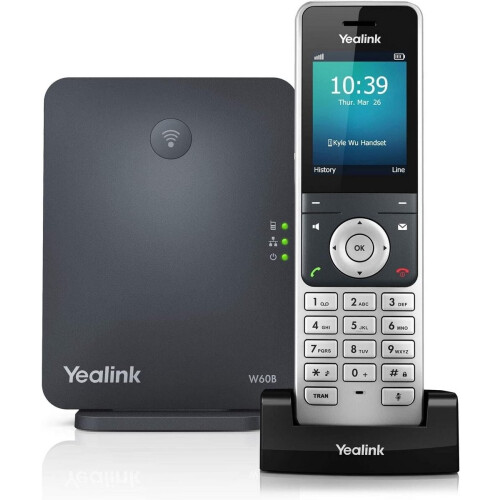Draadloze DECT IP-telefoon TK voor Kantoor en Thuis - TFT Scherm Tweedehands