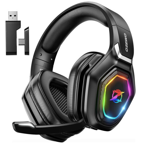 Draadloze gamingheadset - 2,4 GHz lossless audio - USB & Type-C - flip-microfoon - 40 uur batterij Tweedehands