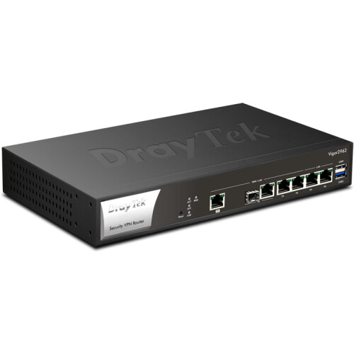 DrayTek Vigor 2962F - Dual WAN Router - 2,5Gbps snelheid - 4x Ethernet 1Gbps