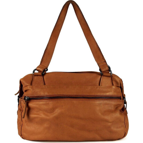 DSTRCT Harrington Road - Leren Handtas / Schoudertas - 2 draagbanden - Cognac
