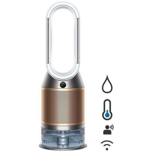 Dyson Purifier Humidify+Cool PH2 De-NOx - Luchtreiniger - HEPA-filter UV-technologie - Wit/Goud