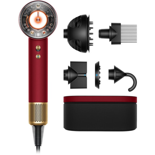 Dyson Supersonic Nural Curly+Coily - Föhn - Red Velvet/Goud Tweedehands