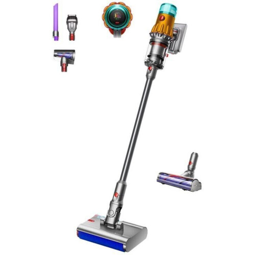 Dyson V12 Detect Slim Submarine - Steel stofzuiger - Dweilfunctie - 140 AW zuigkracht