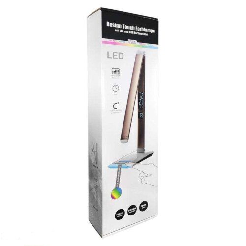 eaxus - Dimbare LED bureaulamp - Touchbediening RGB-sfeerverlichting Tweedehands