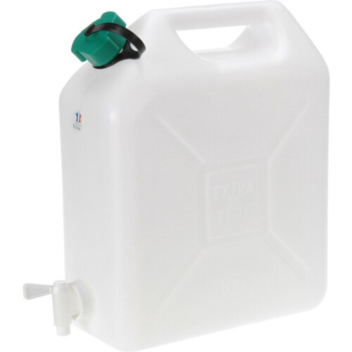 Eda Jerrycan - 10 Liter - Met Kraan - Wit