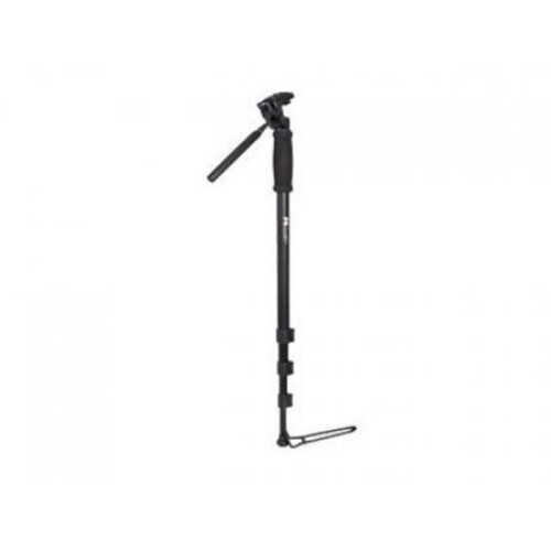 Eenbeenstatief + Kop MP3 - Monopod - 3 Secties H178 cm - Zwart