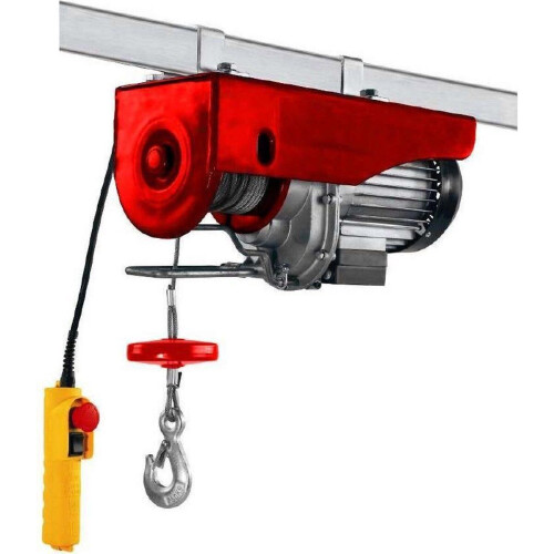 Einhell TC-EH 600 - Elektrische Kabeltakel - 1050 W - 300 kg op 18 m - 600 kg op 9 m - Noodstop - Automatische rem - Incl. katrol