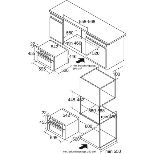 ETNA A2197RVS - Combimagnetron 37 l - Grill en heteluchtfunctie - Luxe klepdeur