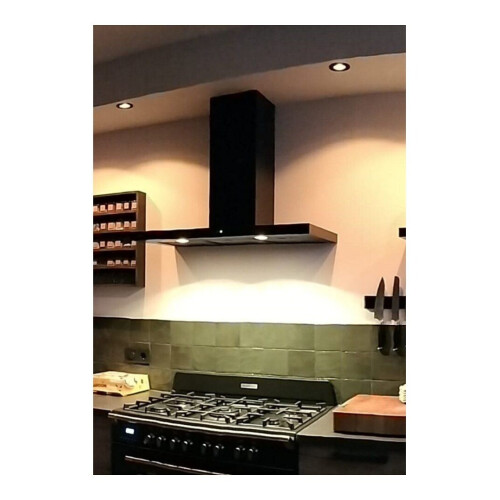 ETNA AB691ZT - Wandschouw afzuigkap - 680 m3/uur - Matzwart Tweedehands