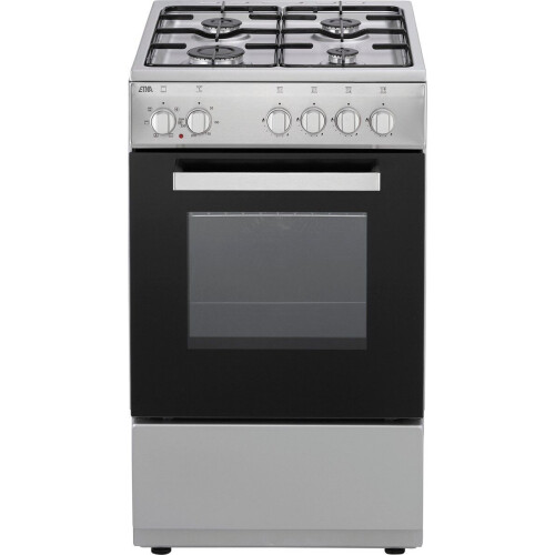 Etna FGV350RVS - Fornuis 50 cm - 4 kookzones 4 ovenstanden - Roestvrijstaal
