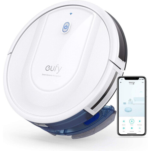 Eufy RoboVac G10 Hybrid - Robotstofzuiger met dweilfunctie - 2000 Pa zuigkracht - Wit Tweedehands