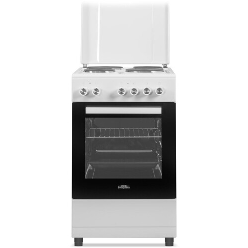Everglades EVCK5100 - Vrijstaand Elektrisch Fornuis - 4 Kookzones - Oven: 48 Liter - 50 CM