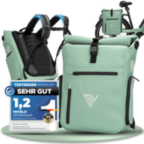 EVO 25L - Fietstas / rugzak 2-in-1 - Waterafstotend Zwart