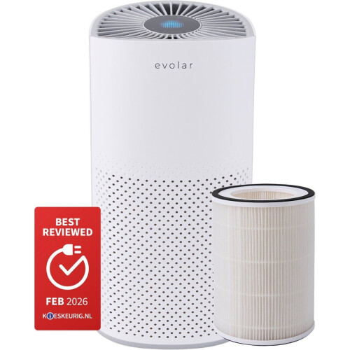 Evolar Pure4 - Luchtreiniger - H13 HEPA-filter - CADR: 200m3/h - Slaapmodus - Luchtkwaliteit Indicator