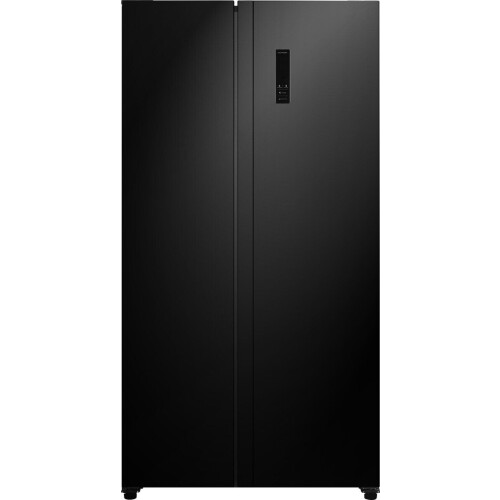 Exquisit CDJ445-040EB - Amerikaanse koelkast - 442 Liter - No Frost - Zwart