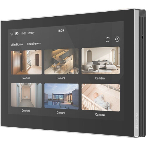 EZVIZ CS-SD7 - Draadloze monitor - Tweeweg audio - Zwart