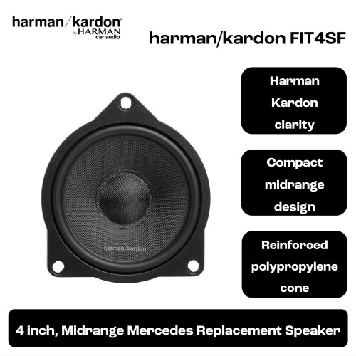 FIT 4SF 100mm 45W RMS Midrange Car Speaker Zonder Grille Glasvezel Conus Heldere Vocalen Luxe Audio Upgrade Speciaal voor Midrange Weergave Premium Systeem Nieuw Model 2025 Tweedehands
