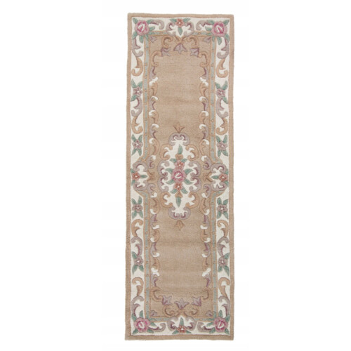 Flair Rugs Lotus Premium Aubusson Fawn - Wollen Tapijt - Handgeweven - Beige/Bruin 67x210 cm Tweedehands