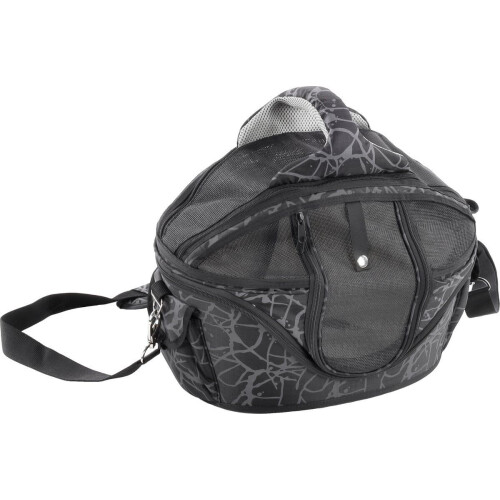 Flamingo Finchley De Luxe - Draagtas Honden Katten - Ventilerende Kap - Zwart